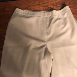Ann Taylor Loft lightweight tan trousers